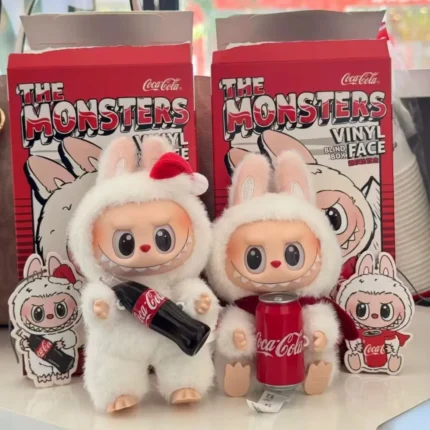 Coca-Cola Cola Labubu Blind Box portachiavi simpatiche bambole congelate Lebubu peluche giocattoli per ragazzi e ragazze collezione originale